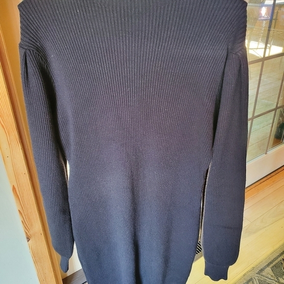 Anrabess Black‎ Ribbed Sweater Long Sleeve Sz. XL Dress - Picture 2 of 11